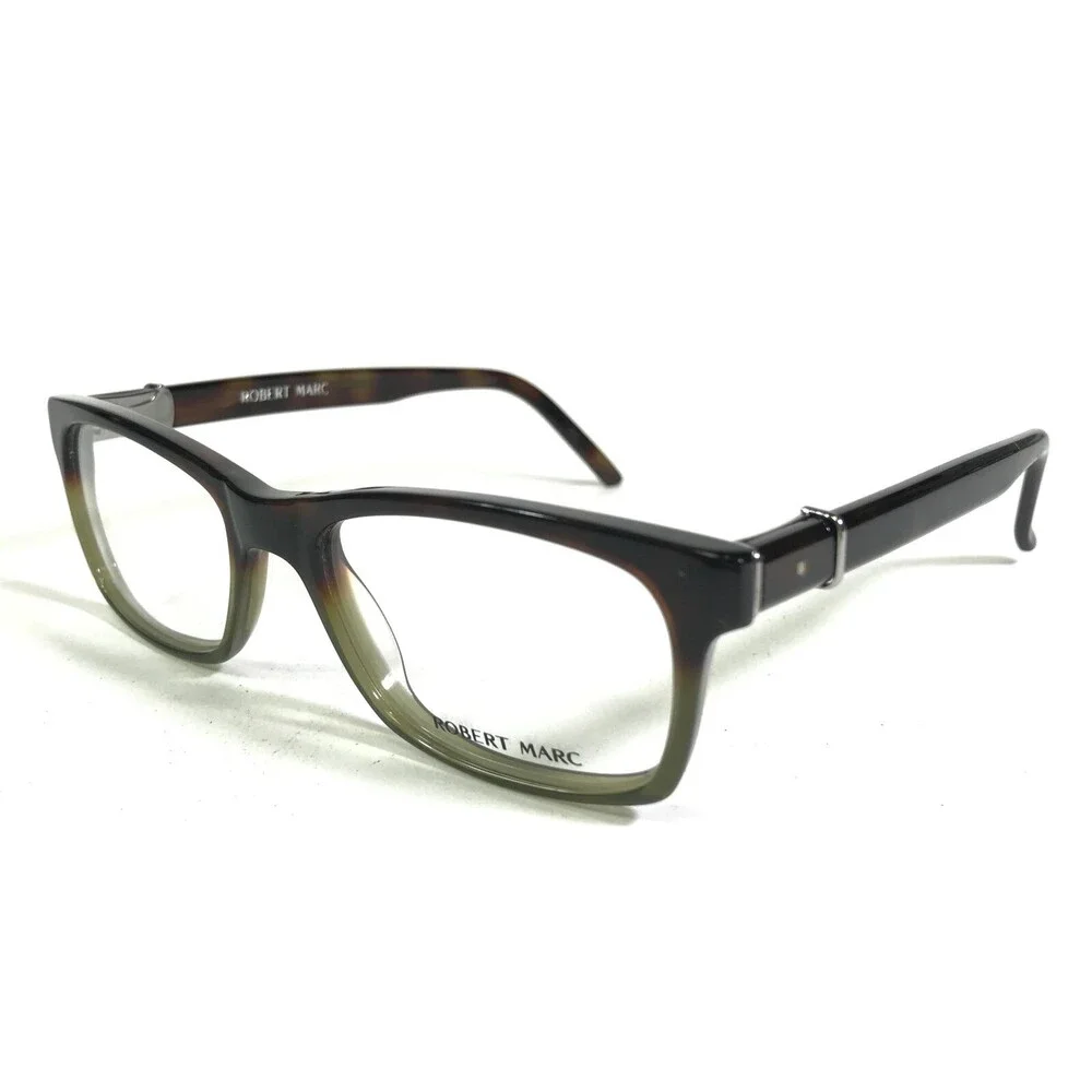 Robert Marc Eyeglasses Frames 831-260 Brown Green Rectangular Full Rim 50-18-140
